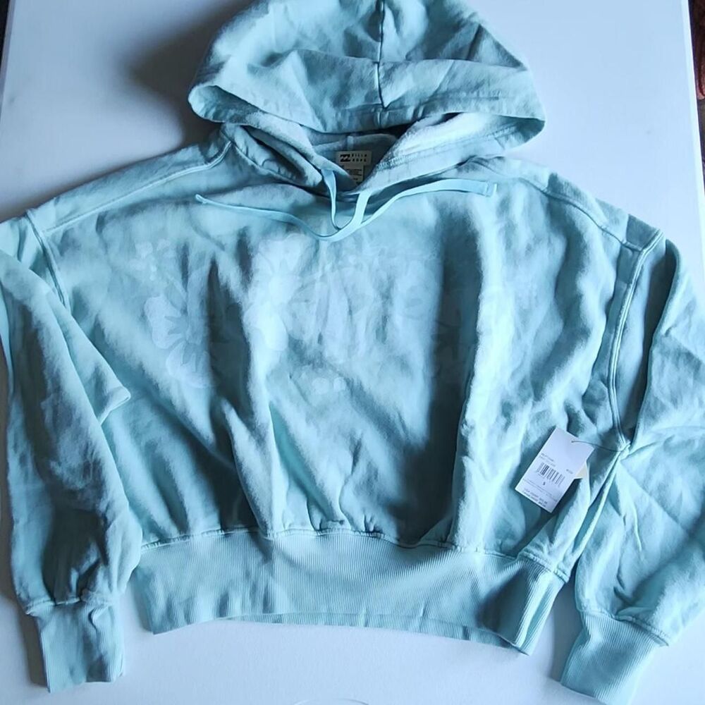 Billabong Women's Blue and White Hoodie